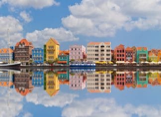 Punda het centrum van de wereld in Curaçao.
